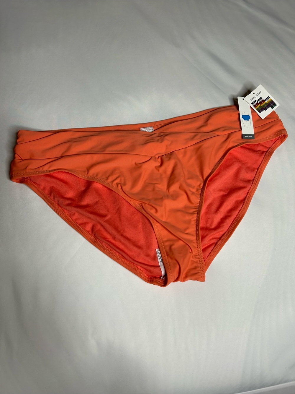 NWT Time and Tru Women’s Orange Faux Hourglass Bikini Bottoms Size 1X or 2X